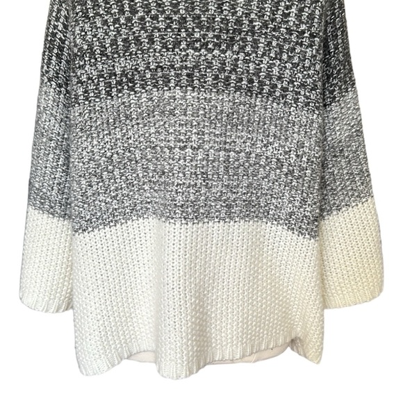 MNG Wool Blend Sweater Oversized Chunky Gradient Pullover Neutral, Size XS - Picture 9 of 14
